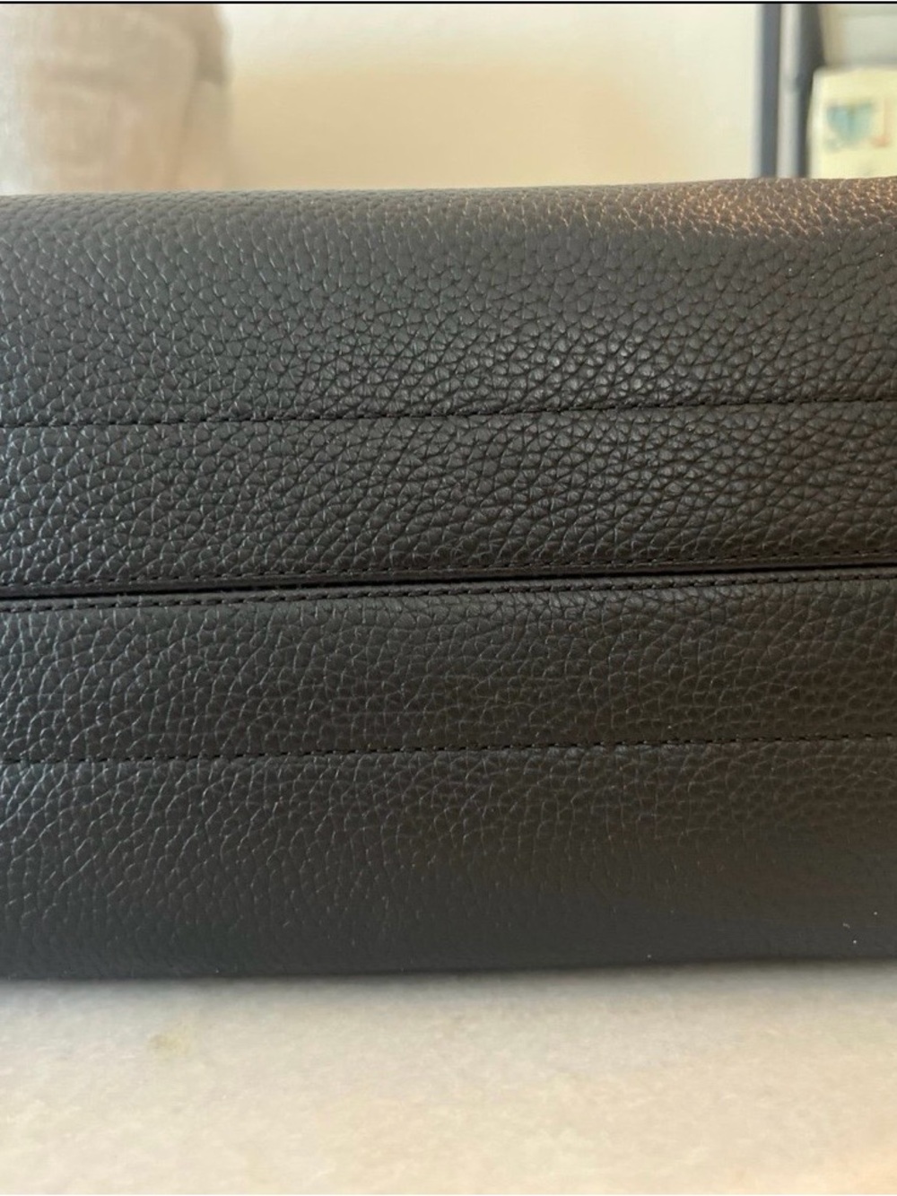 kate spade black pebbled leather knott carryall crossbody or great smaller purse - Picture 7 of 8